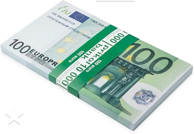 Copy 100 Euro Bills Play Pretend and Birthday Parties Prop Money