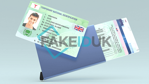 Green “Temporary” License Card Image 3