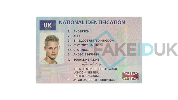 Classic UK Drivers License Image 3