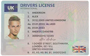 Classic UK Drivers License Image 10