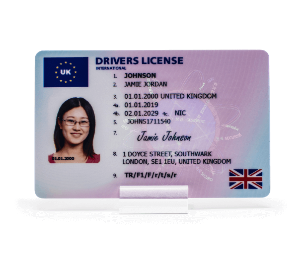 F1 drivers license straight on 1