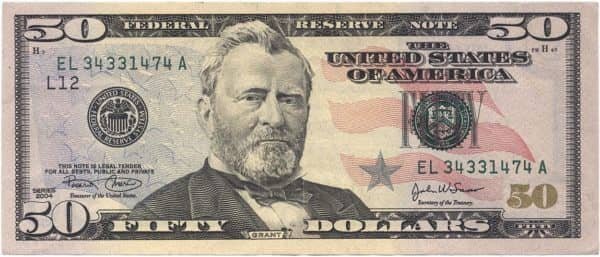 Counterfeit $50 USD Bills