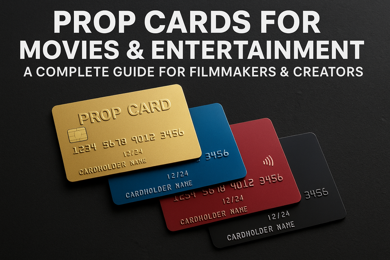 Prop cards for movies